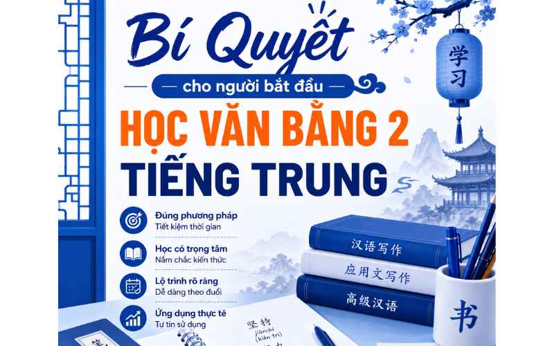 Bí quyết cho người bắt đầu Học Văn Bằng 2 Tiếng Trung