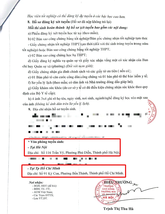 Trường Cao đẳng Thương mại v&agrave; Du lịch H&agrave; Nội (HCCT) Th&ocirc;ng b&aacute;o tuyển sinh 2026