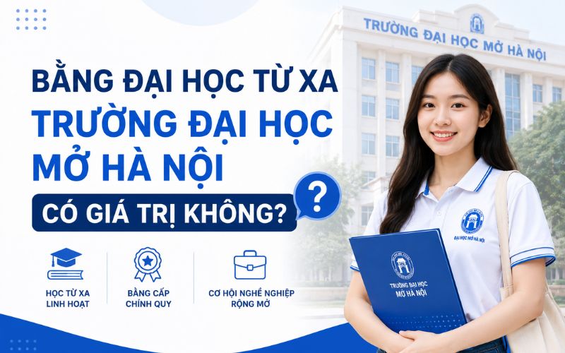 Bằng đại học từ xa HOU c&oacute; gi&aacute; trị kh&ocirc;ng