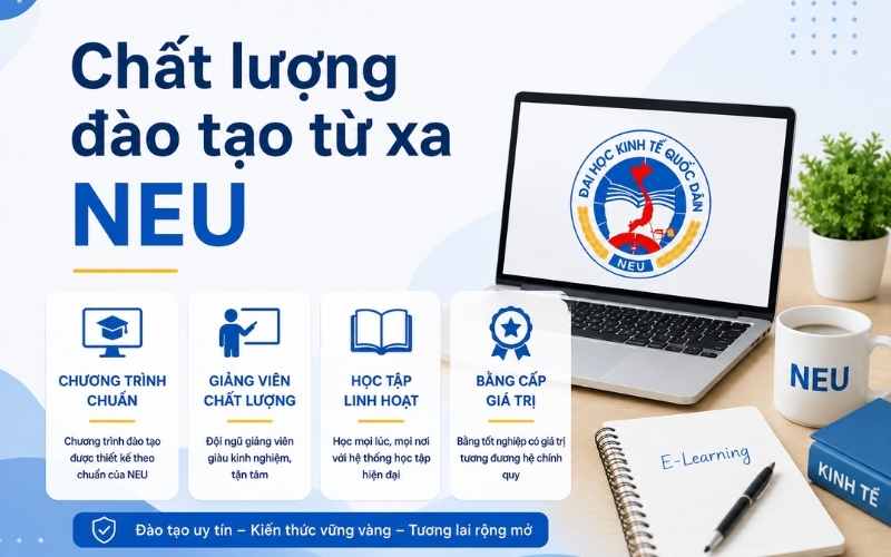 Chất lượng đ&agrave;o tạo đại học NEU