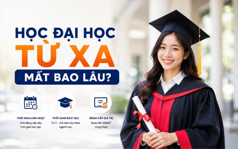 Học đại học từ xa mất bao lâu? Lộ trình từng ngành chi tiết
