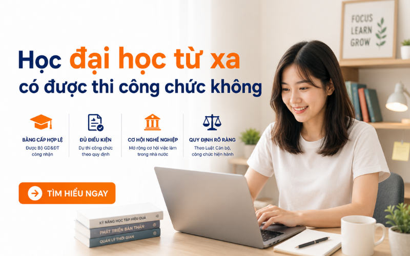 Bằng đại học từ xa có được thi công chức không? Quy định mới cần biết