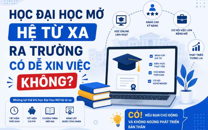 Học đại học hệ từ xa c&oacute; dễ xin việc