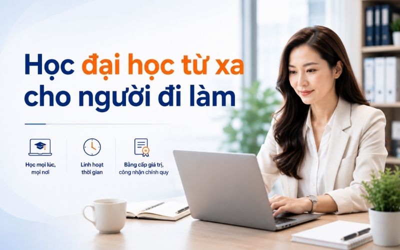 Học đại học từ xa cho người đi l&agrave;m