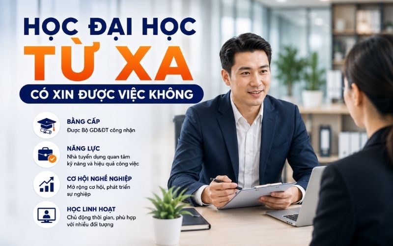 Học đại học từ xa có xin được việc không? Thực tế từ người đi làm