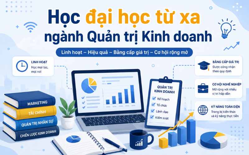 Học đại học từ xa ngành quản trị kinh doanh