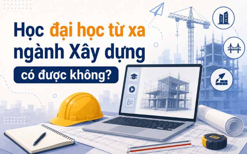 Học đại học từ xa ng&agrave;nh x&acirc;y dựng