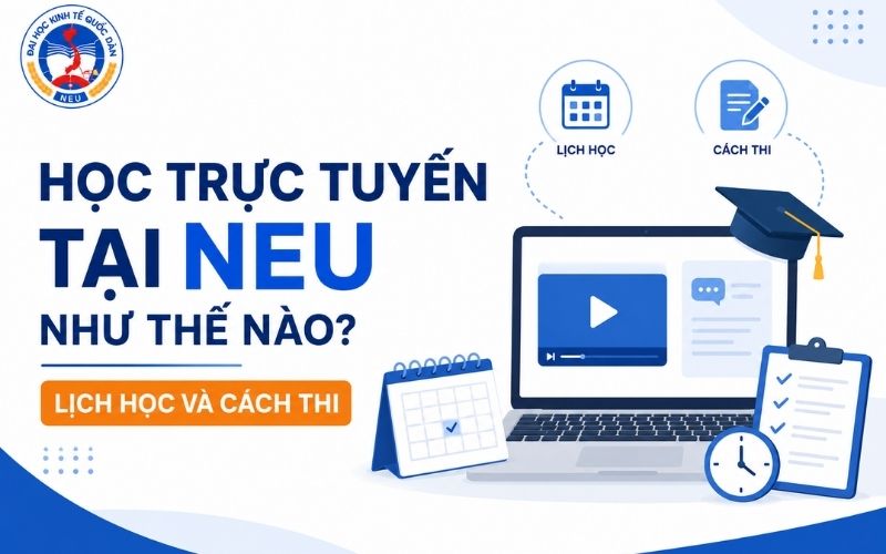 Học trực tuyến tại NEU như thế nào? Lịch học và cách thi