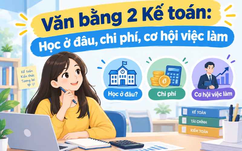 Văn bằng 2 Kế toán: Học ở đâu, chi phí, cơ hội việc làm