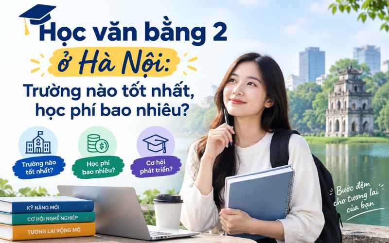 Học văn bằng 2 ở Hà Nội: Trường nào tốt nhất, học phí bao nhiêu?