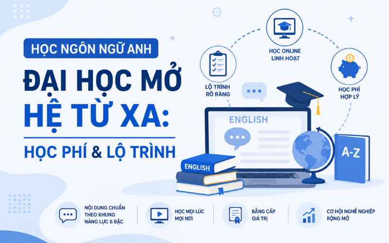 Học Ng&ocirc;n Ngữ Anh Đại học từ xa Đại học Mở HN