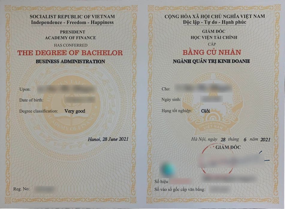 Bằng Đại học từ xa Học Viện T&agrave;i Ch&iacute;nh 