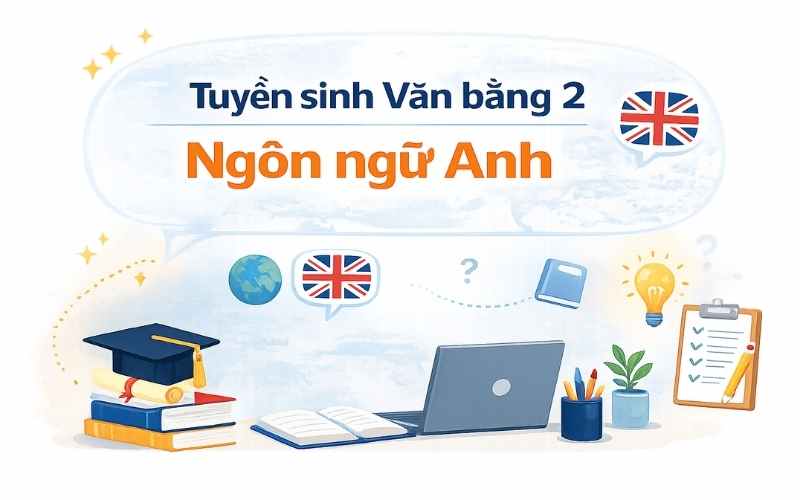 Tuyển sinh Văn bằng 2 ng&ocirc;n ngữ Anh