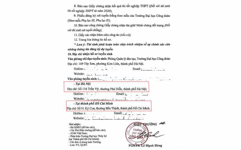 Tuyển sinh đại học từ xa Đại học Công Đoàn