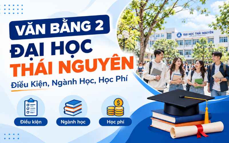 Văn bằng 2 đại học Th&aacute;i Nguy&ecirc;n hệ đ&agrave;o tạo từ xa