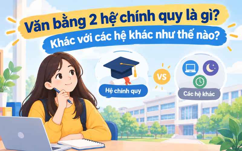 Văn bằng 2 hệ ch&iacute;nh quy l&agrave; g&igrave;