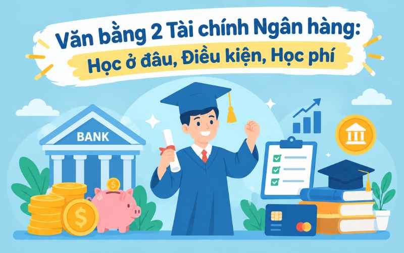 Văn bằng 2 t&agrave;i ch&iacute;nh ng&acirc;n h&agrave;ng học ở đ&acirc;u