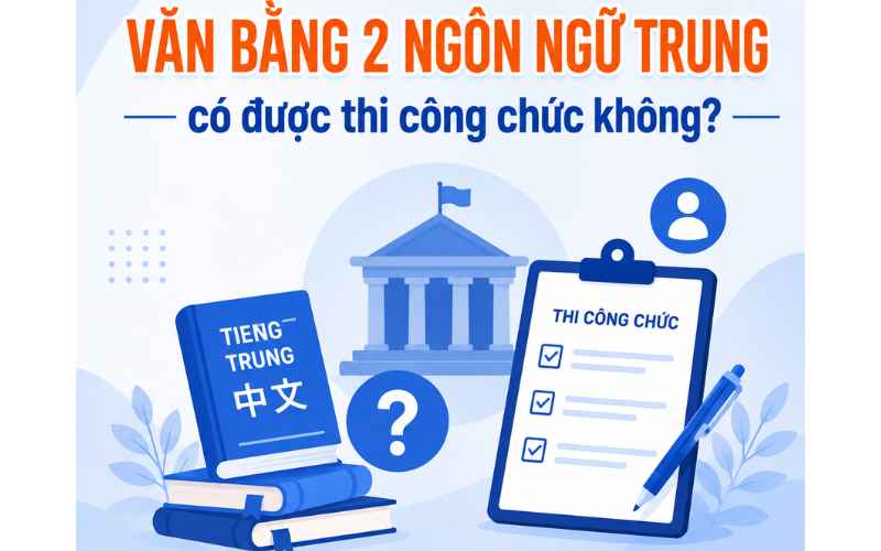Văn bằng 2 Ngôn ngữ Trung có được thi công chức không?